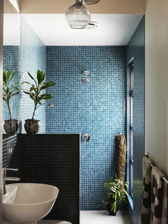 Idea de azulejo de ducha a ras de suelo