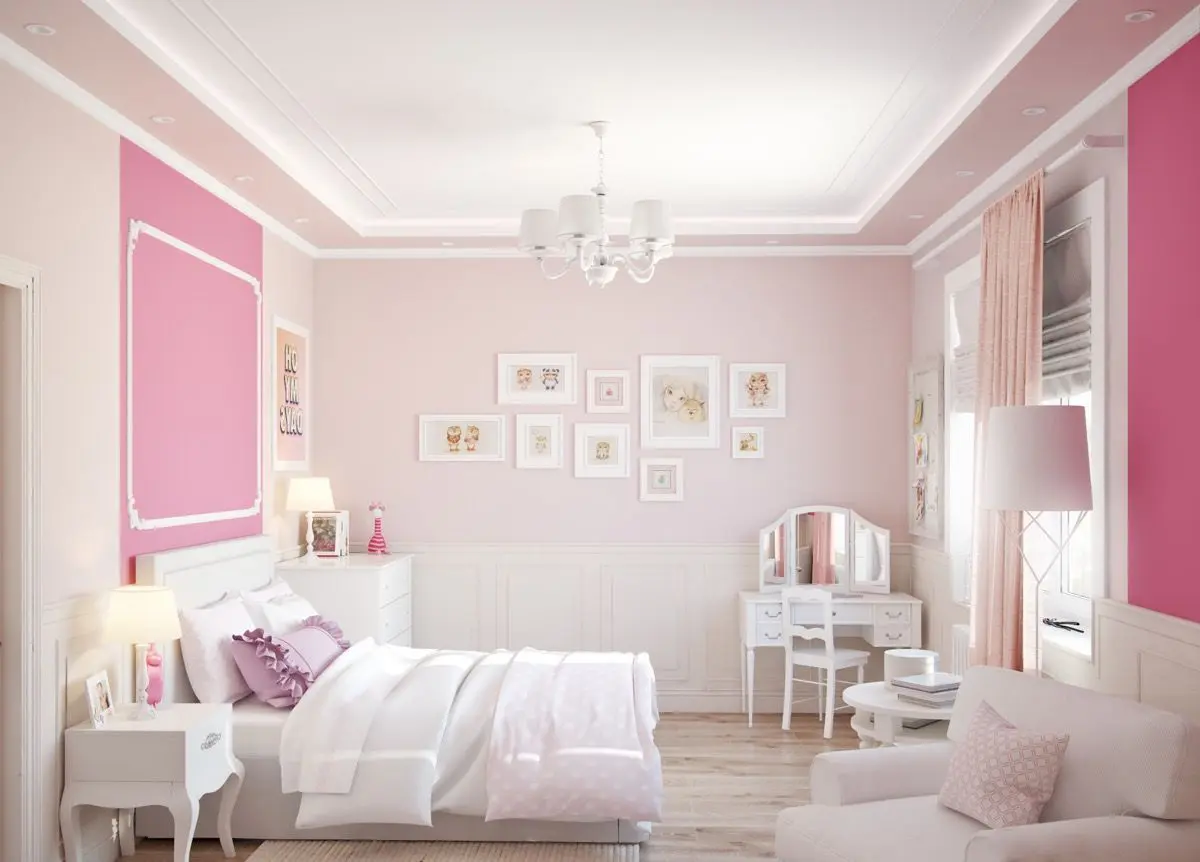 decoracion dormitorio rosa