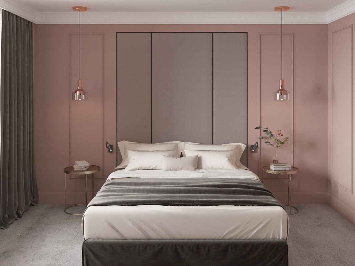 ideas dormitorio rosa y dorado