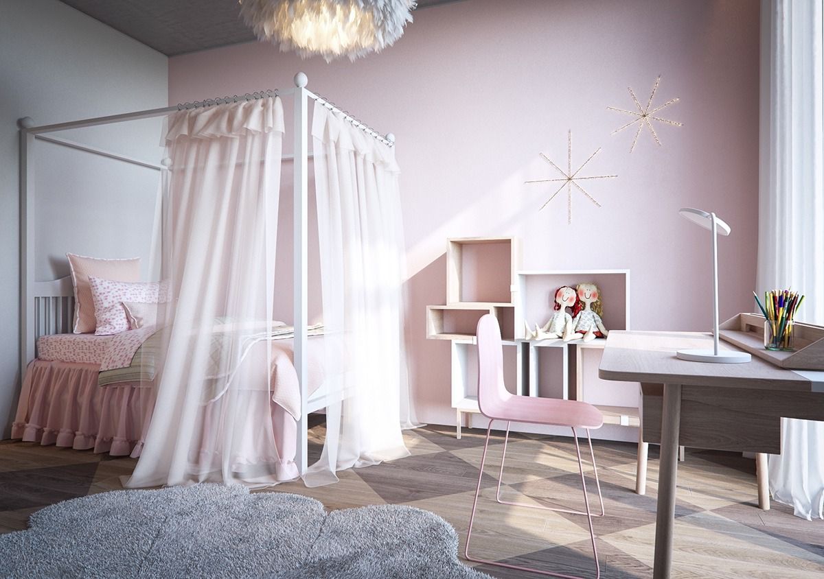 silla rosa para dormitorio